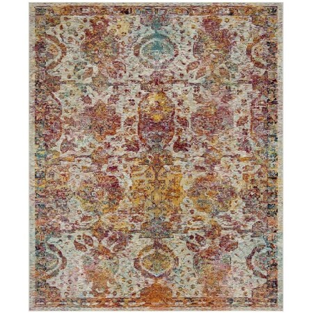 Safavieh Crystal Power Loomed Rectangle Area Rug Light Blue & Orange - 9 x 12 ft. CRS505A-9